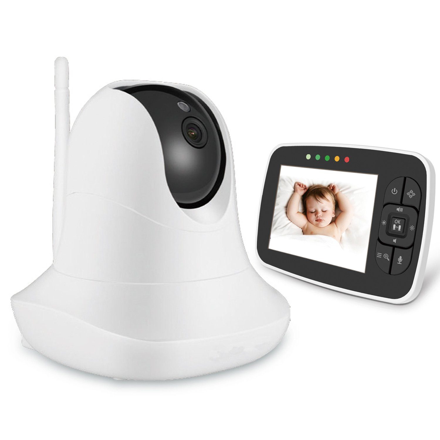 Mutoy Video-Babyphone Babyphone mit kamera, Gegensprechfunktion und Smart ECO-Modus