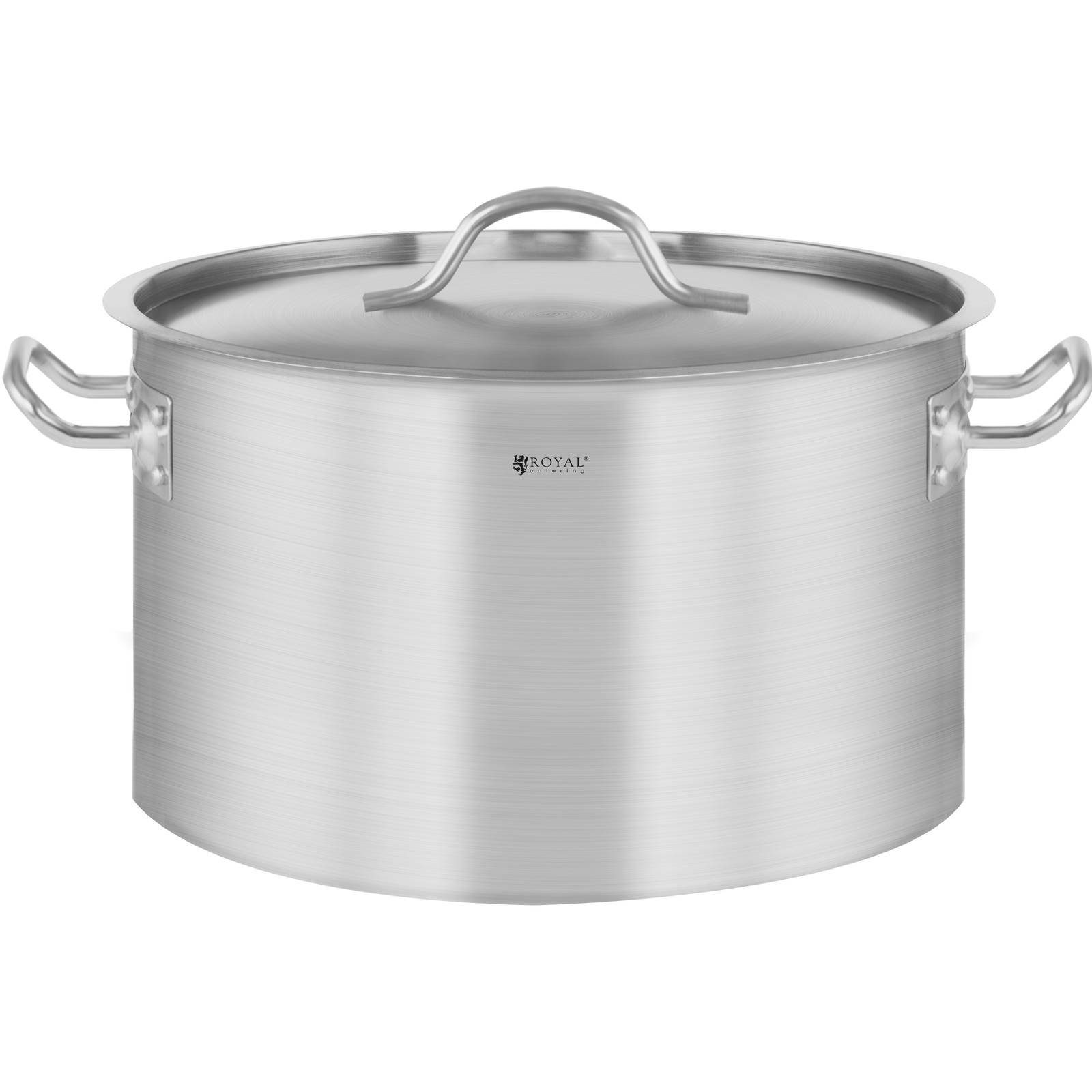 Royal Catering Kochtopf Kochtopf Induktion 13 Liter Kochtopf + Deckel Suppentopf Rostfrei Topf