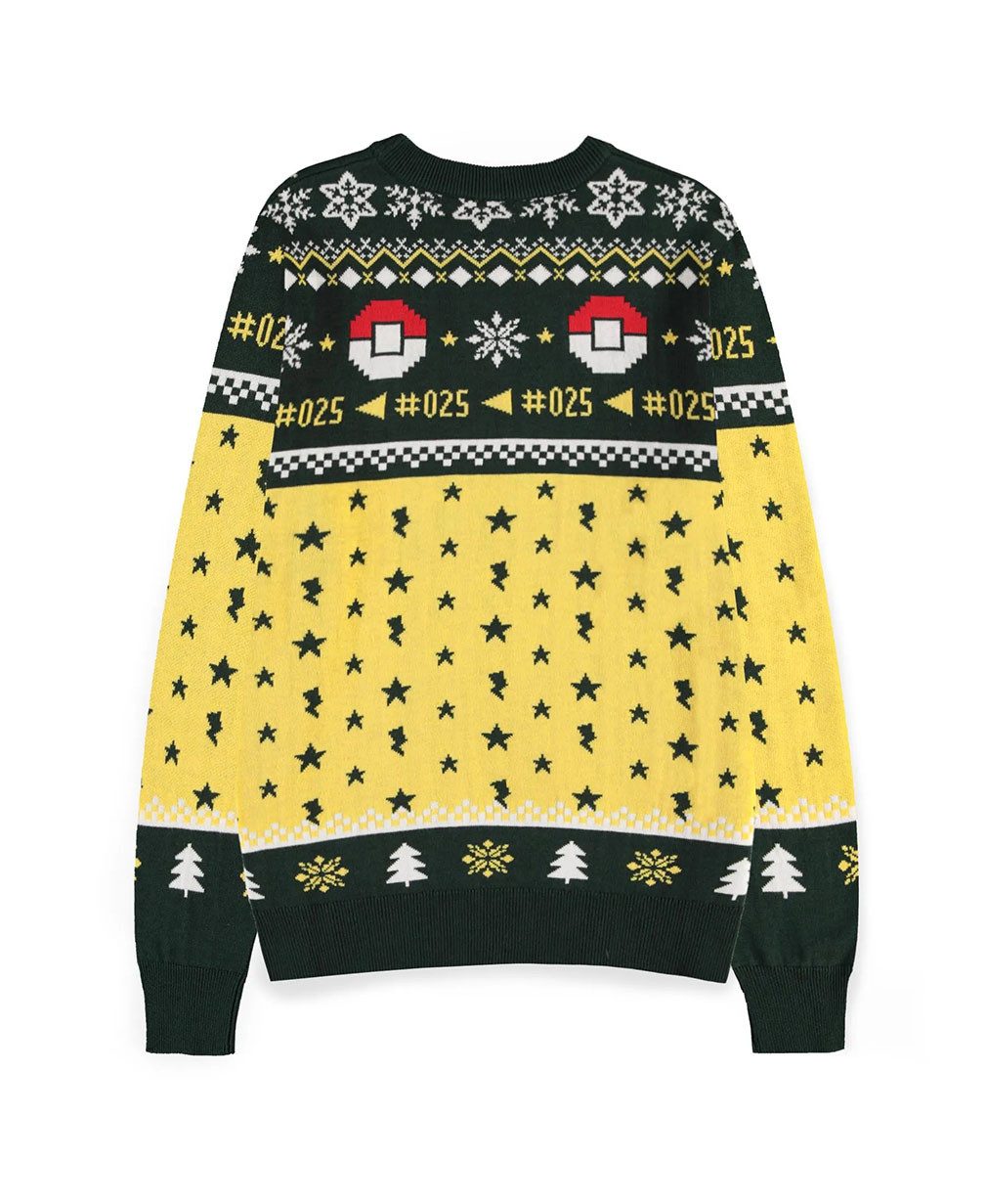 POKÉMON Weihnachtspullover Pikachu Christmas Sweater Strickpullover