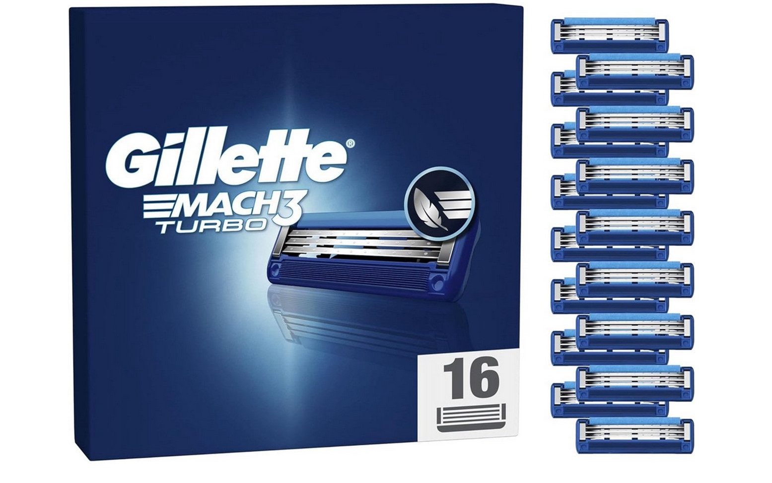 Gillette Rasierklingen Mach3 Turbo, 16-tlg.