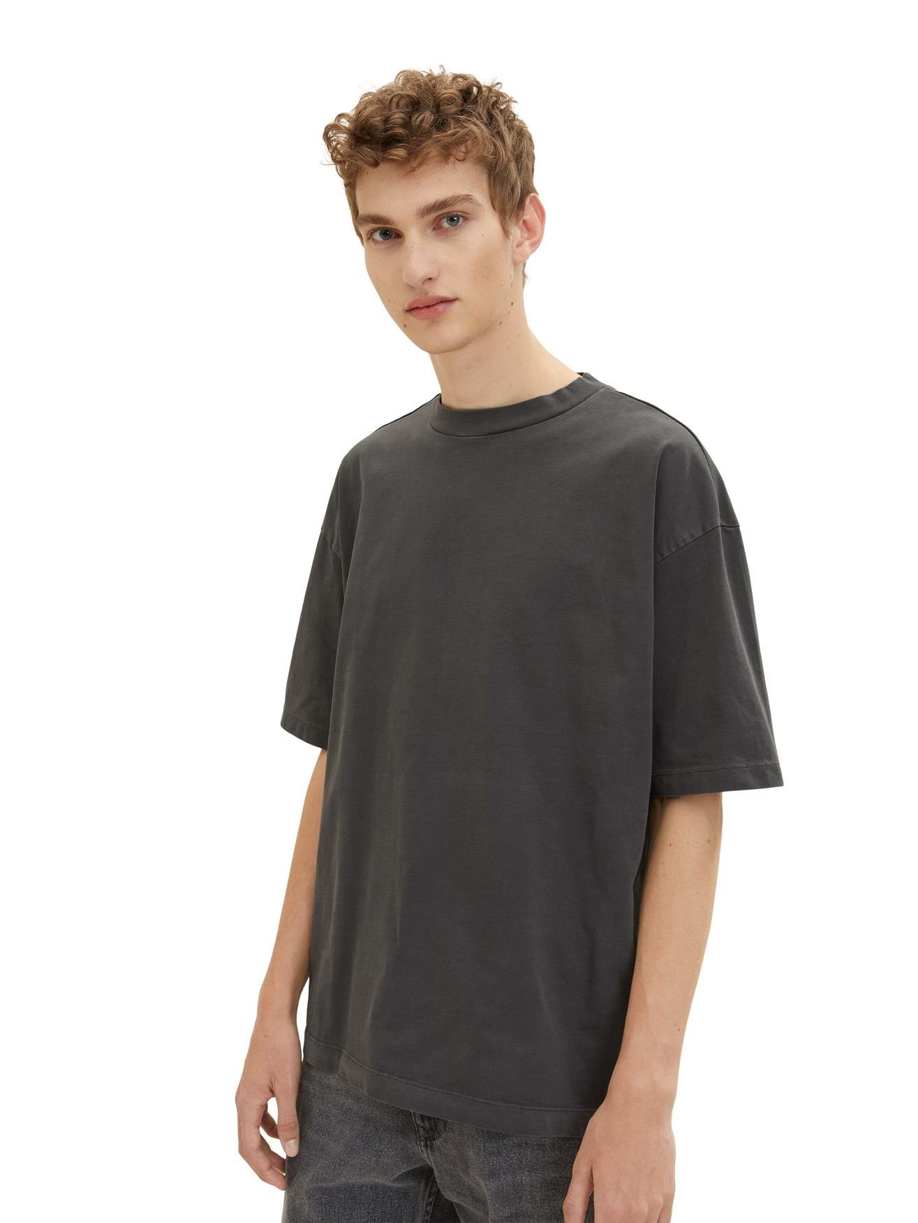TOM TAILOR T-Shirt Basic OVERSIZED GARMENTDYE (1-tlg) oversized garmentdye t-shirt