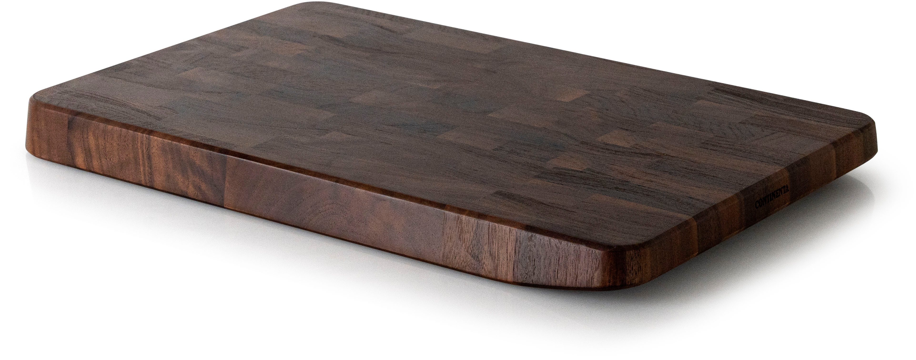 Continenta Schneidebrett Walnuss, Stirnholz - mit hoher Materialstärke, Holzwerkstoff, (1-St), mit Mosaik aus einzeln verleimten Holzwürfeln