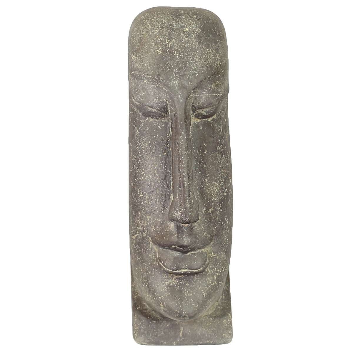 Oriental Galerie Moai Skulptur Aus Lavastein – 150 Cm, Frostfest, Für Garten & Haus