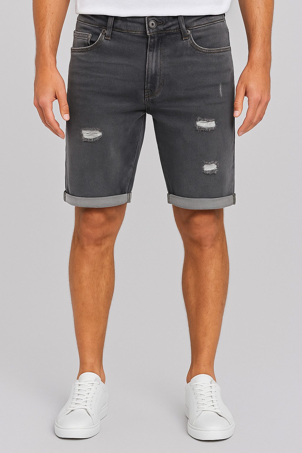 Smith & Solo Jeansshorts Herren, kurze Hosen Männer, Shorts 5-Pocket Style günstig online kaufen