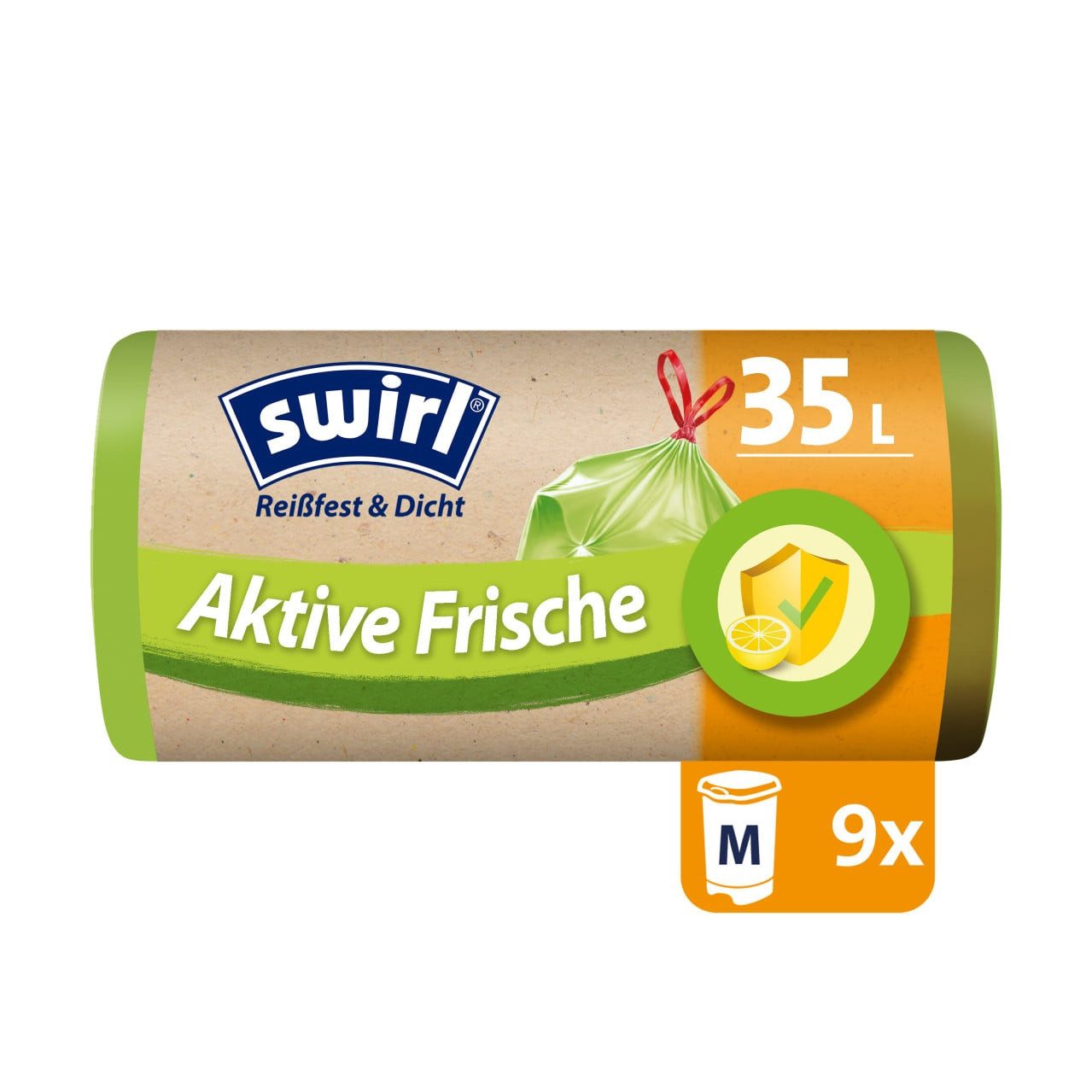 Swirl Müllbeutel Swirl® Aktive Frische Müllbeutel 35 L Reißfest &