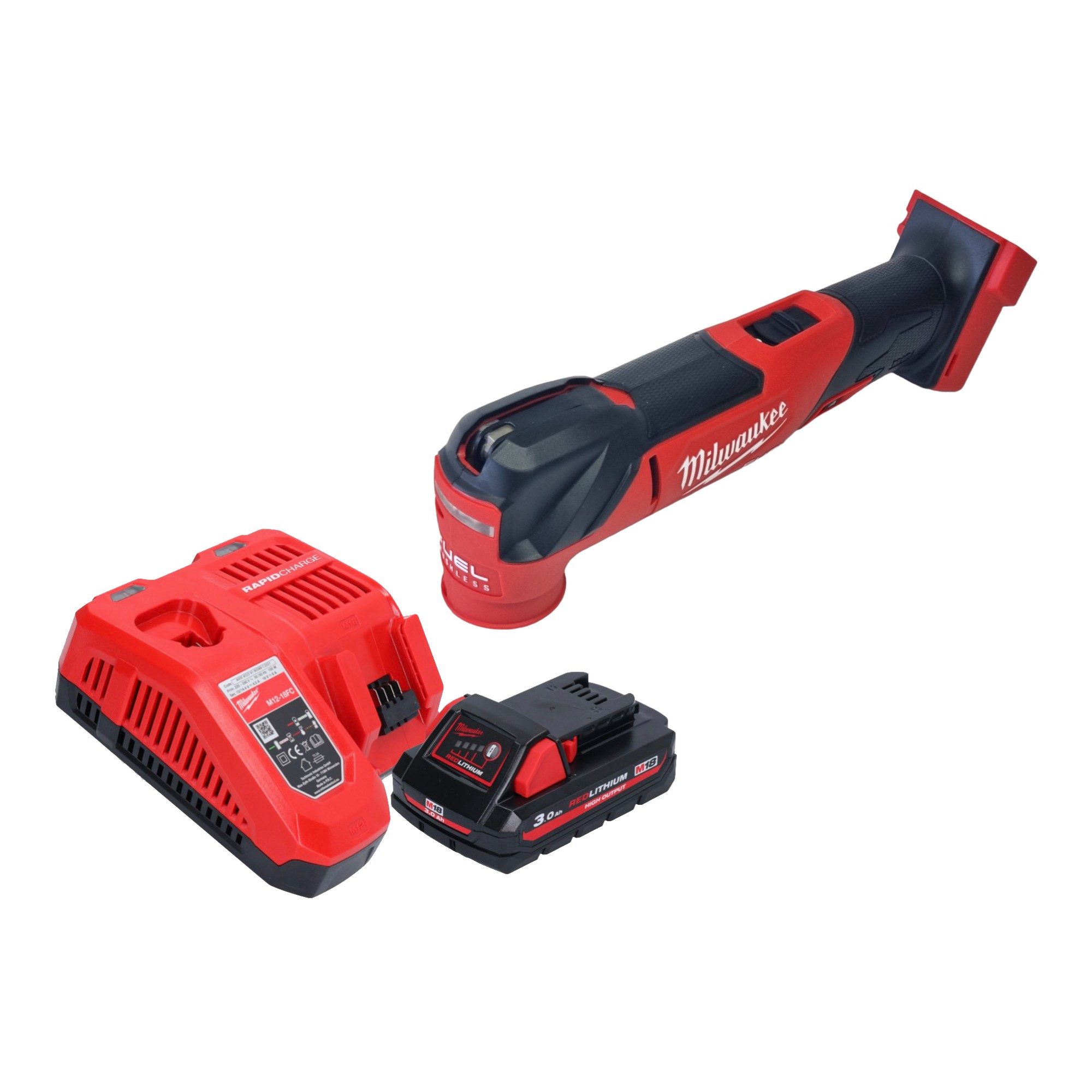 Milwaukee Akku-Multifunktionswerkzeug M18 FMT-301 18 V Brushless + 1x Akku 3,0 Ah + Ladegerät