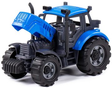 Polesie Spielzeug-Traktor Traktor Progress Trecker Schlepper blau Schwungrad