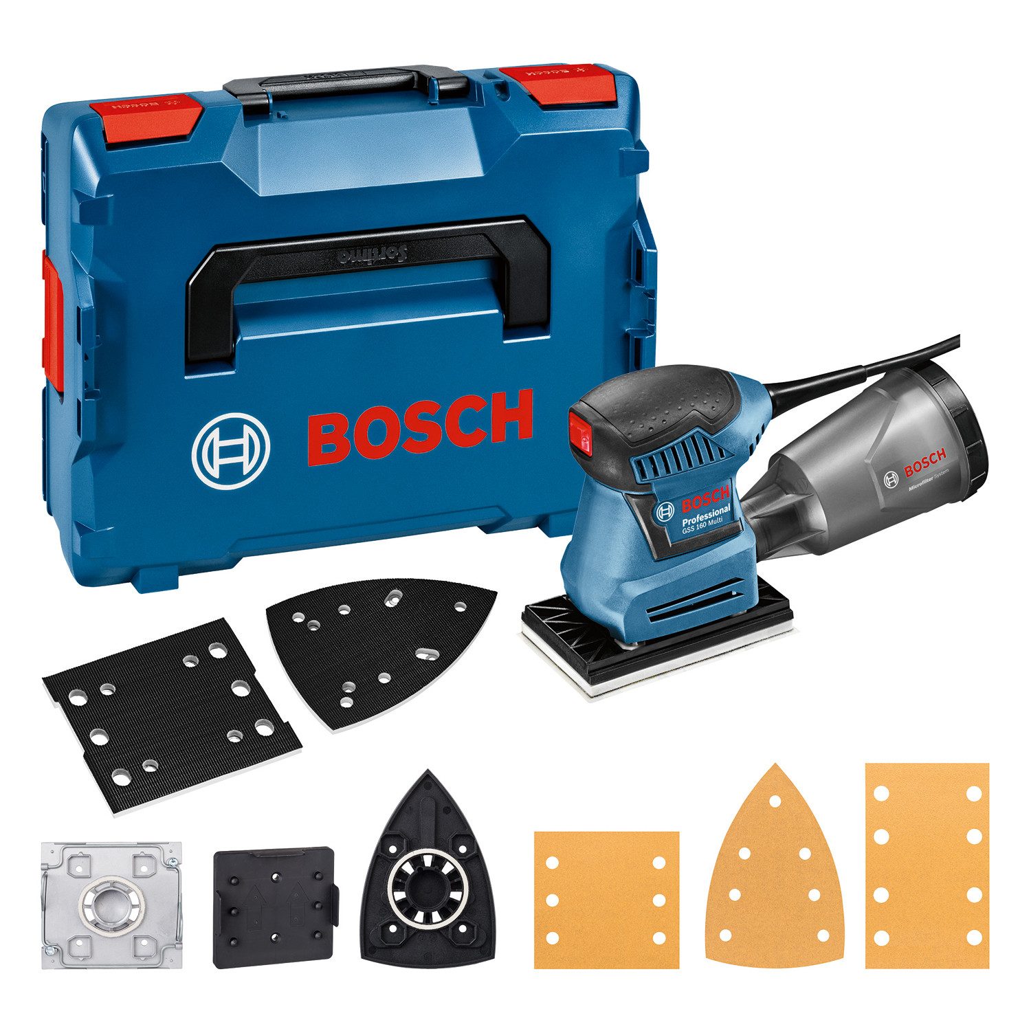 Bosch Professional Schwingschleifer »GSS 160 Multi«, L-BOXX 136 mit umfangr günstig online kaufen