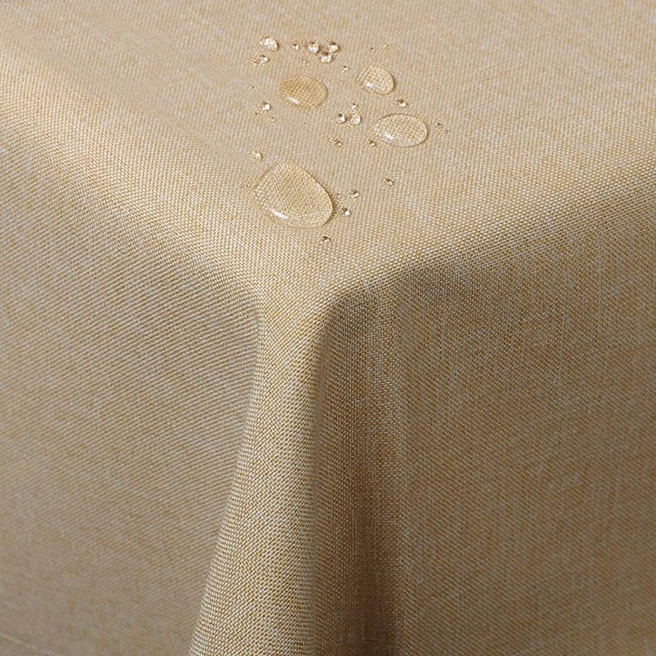 Woltu Tischdecke, Tischdecke Tischtuch waschbar eckig,sand günstig online kaufen