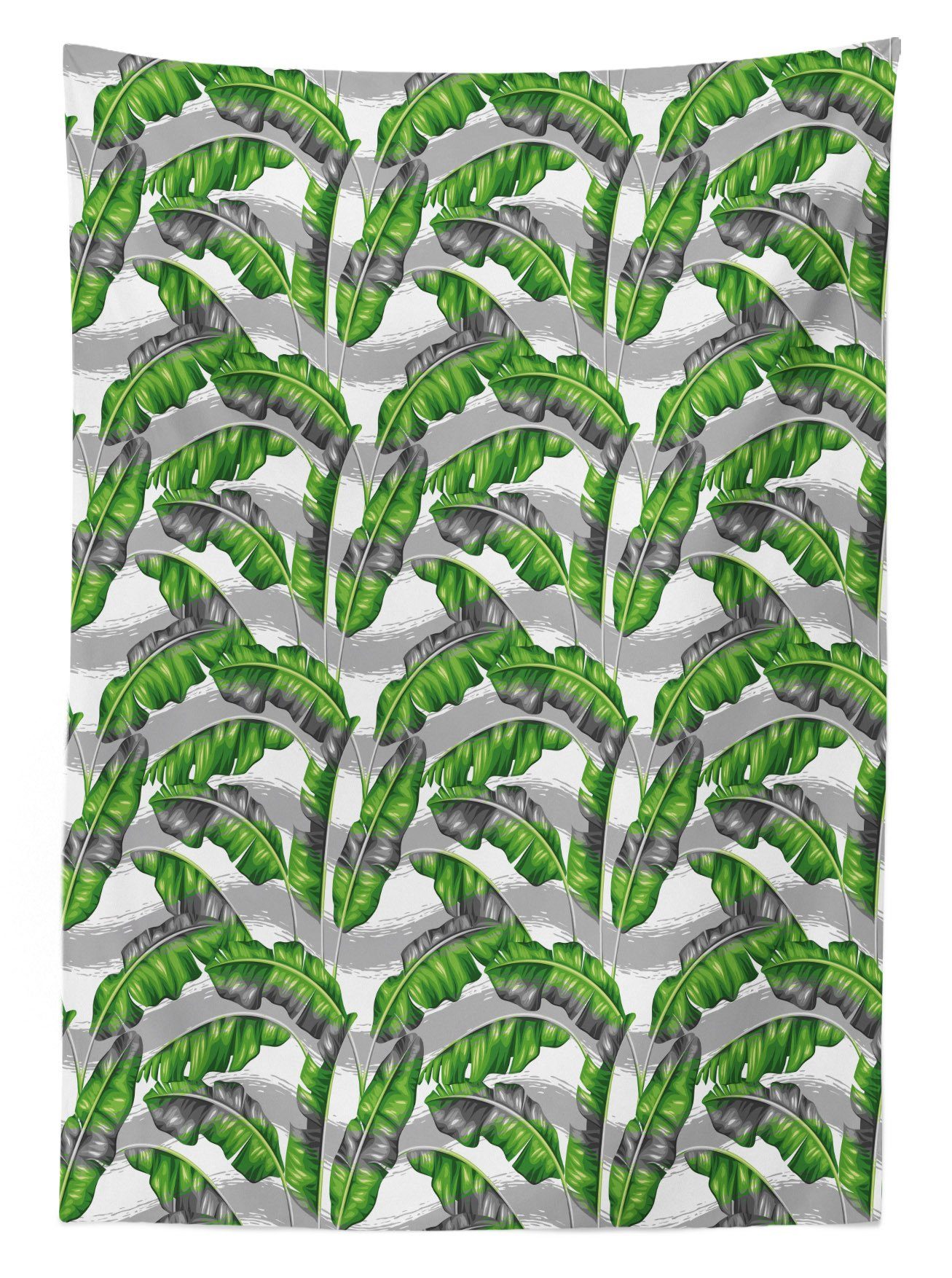 Abakuhaus Tischdecke den Banana-Blätter-Entwurf Waschbar Boho Klare Außen Bereich Für geeignet Farben, Farbfest