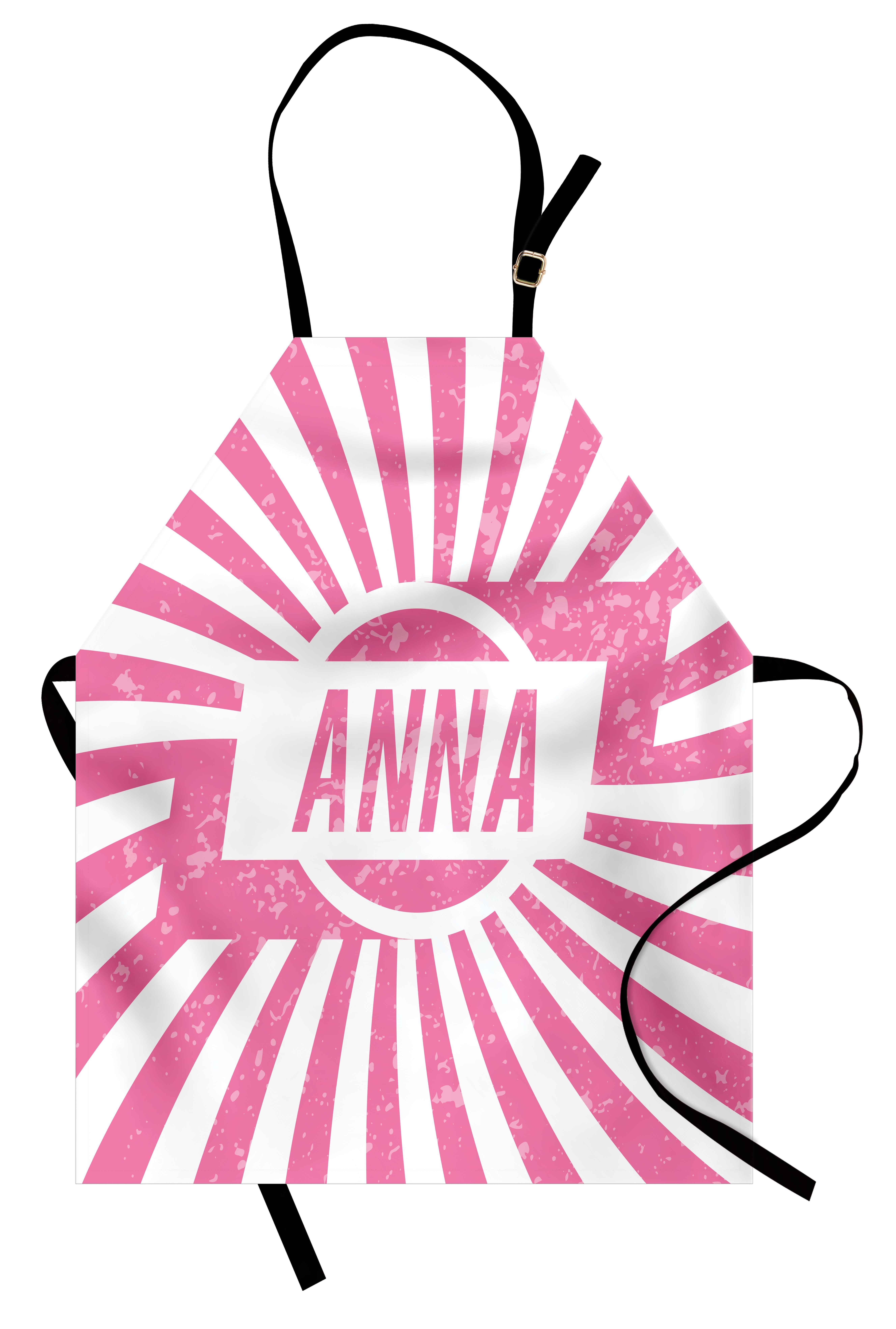 Abakuhaus Kochschürze Höhenverstellbar Klare Farben ohne verblassen, Anna Retro Art-Mädchen-Name