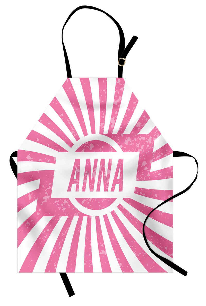 Abakuhaus Kochschürze Höhenverstellbar Klare Farben ohne verblassen, Anna Retro Art-Mädchen-Name