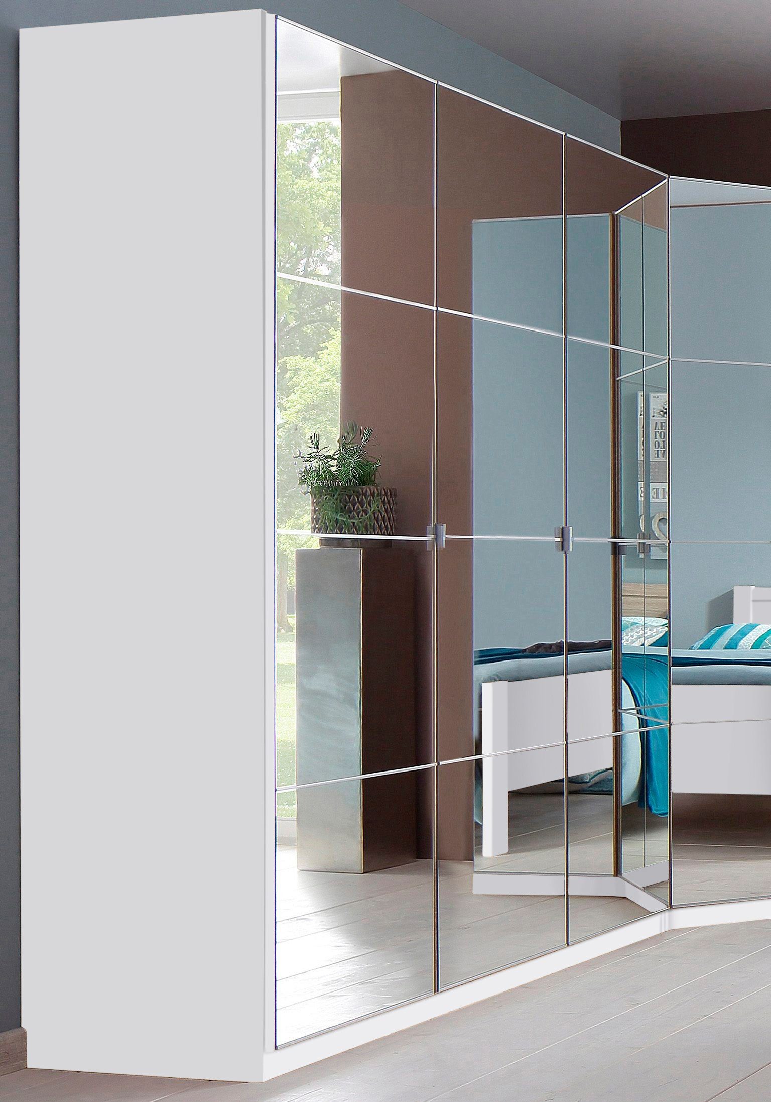 priess Kleiderschrank "Malaga", mit Spiegelfront günstig online kaufen