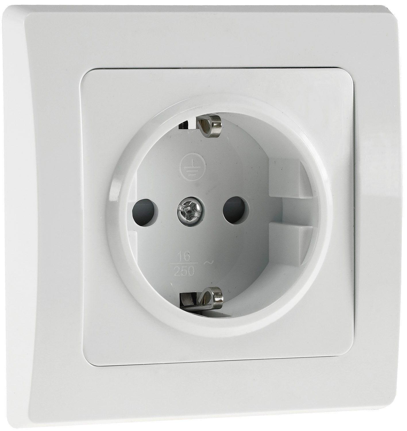 ChiliTec Unterputz-Steckdose DELPHI Serie weiss Rahmen Dimmer Schalter