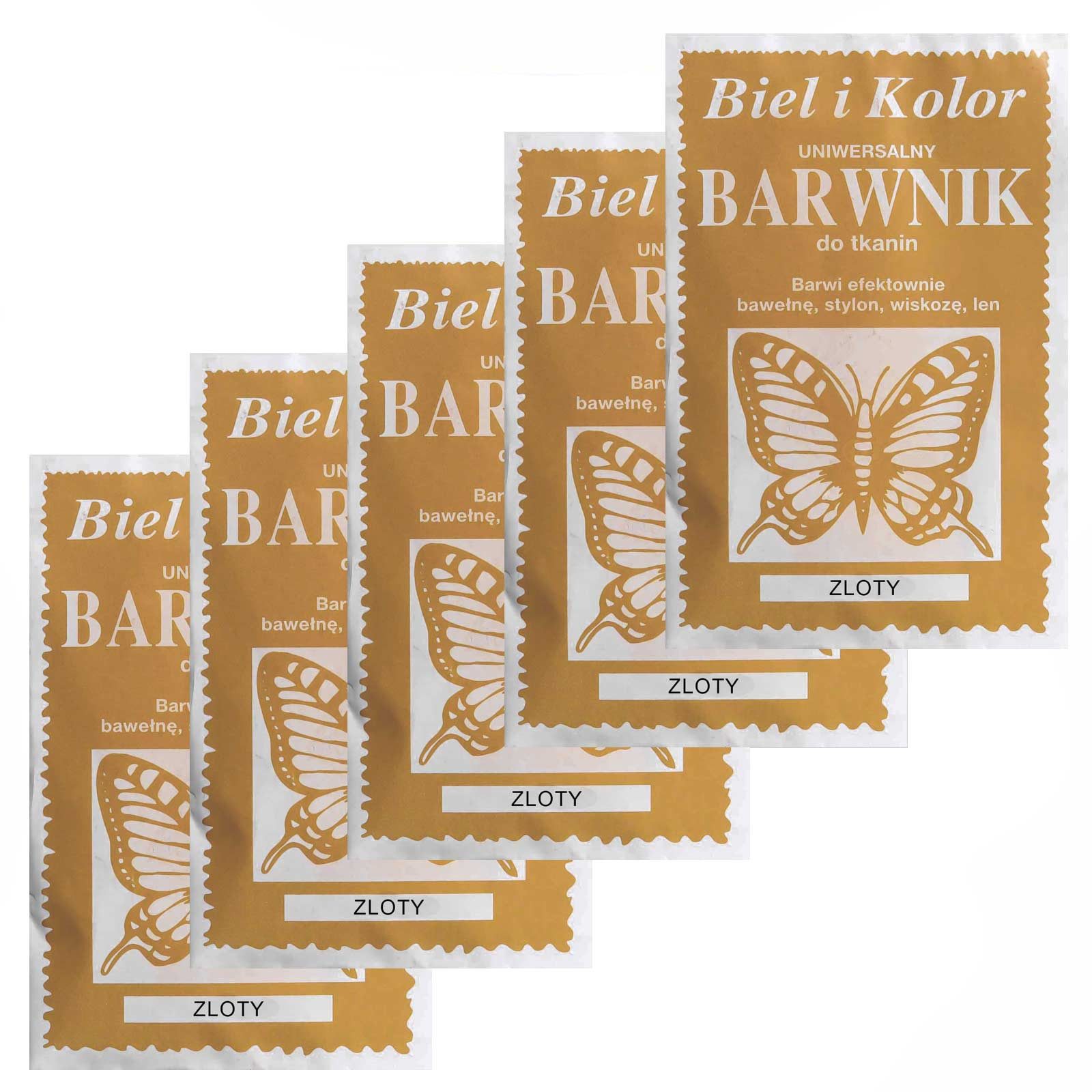 maDDma Kreativset 5 x 10g Batikfarbe Textilfarbe Stofffarbe färben, bitte Farbmix wählen, goldgelb
