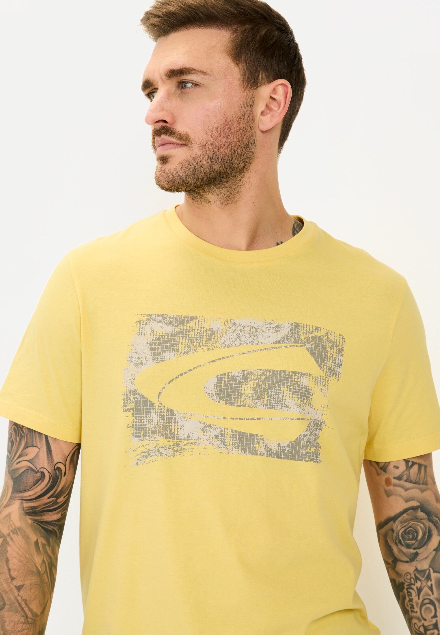 camel active Print-Shirt aus Organic Cotton Kurzarm