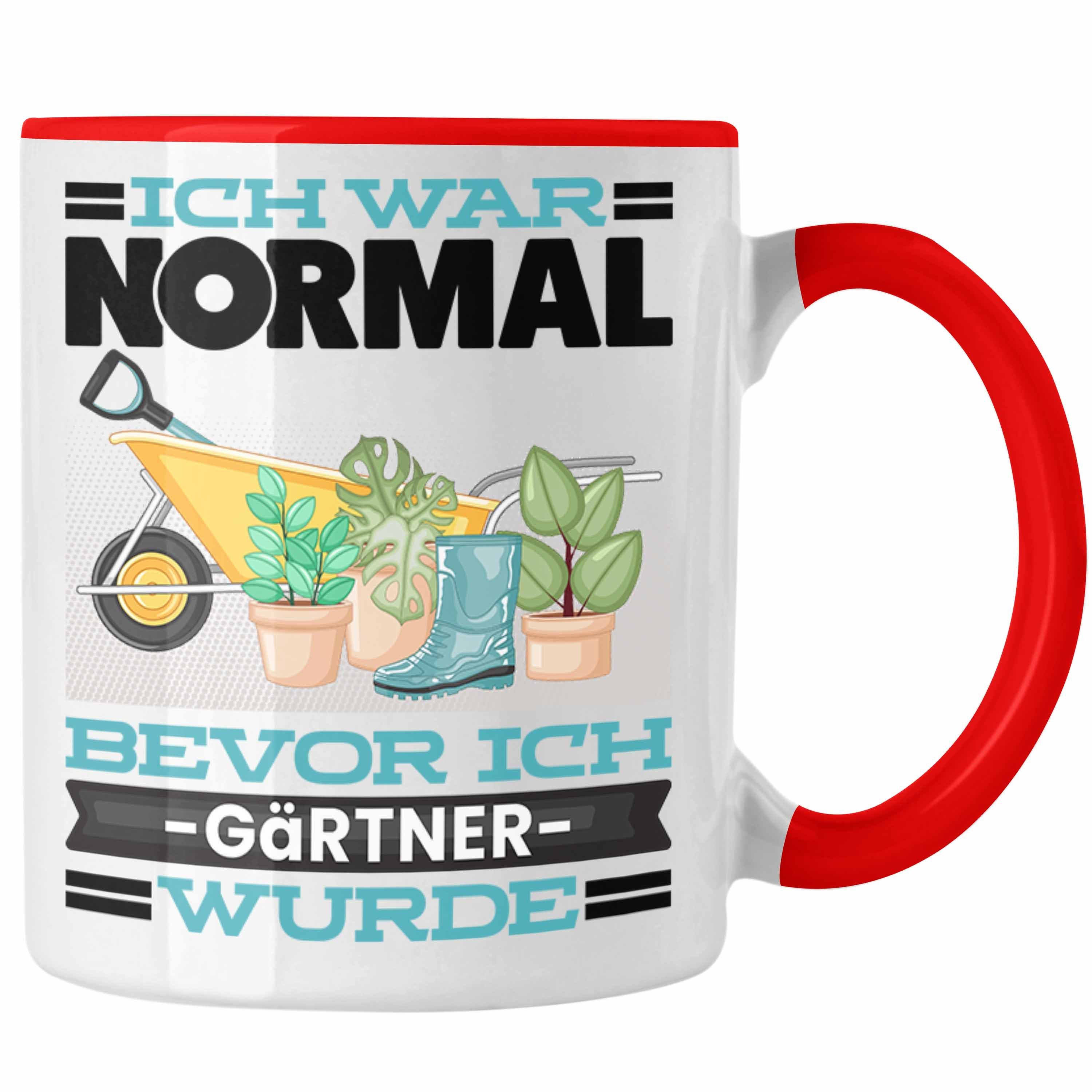 Garten Rot Tasse Normal Ic Tasse Bevor Spruch Trendation Geschenk Ich Hobbygärtner War für