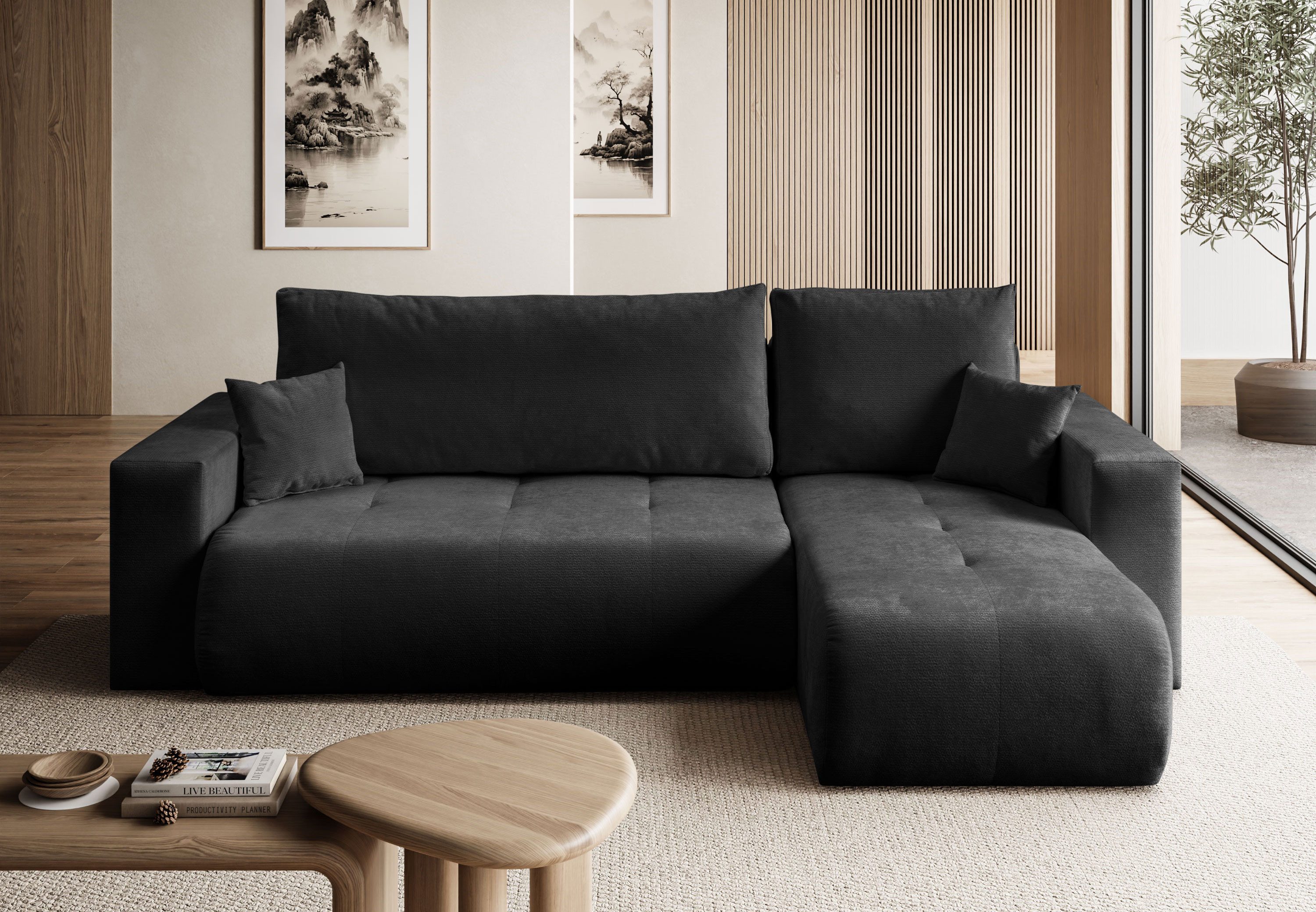 Lookway Ecksofa CLOUD mit Bettfunktion und Bettkasten, mit Bettfunktion und Bettkasten