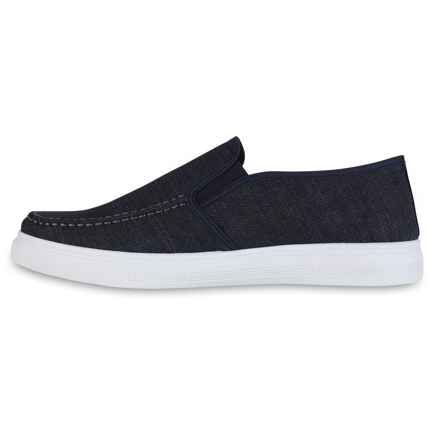 VAN HILL 841621 Slipper Herren Klassische Slippers Denim Slip Ons Freizeit günstig online kaufen