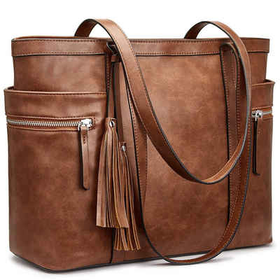 S-ZONE Handtasche »OTSZPN21B006«, Schulter- Hand- Arbeitstasche, Shopper, Tote Bag