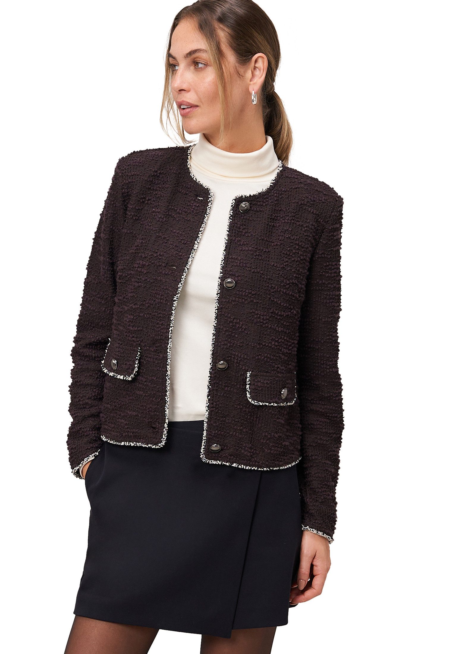 Zero Jackenblazer zero Damen Blazer Bouclè günstig online kaufen