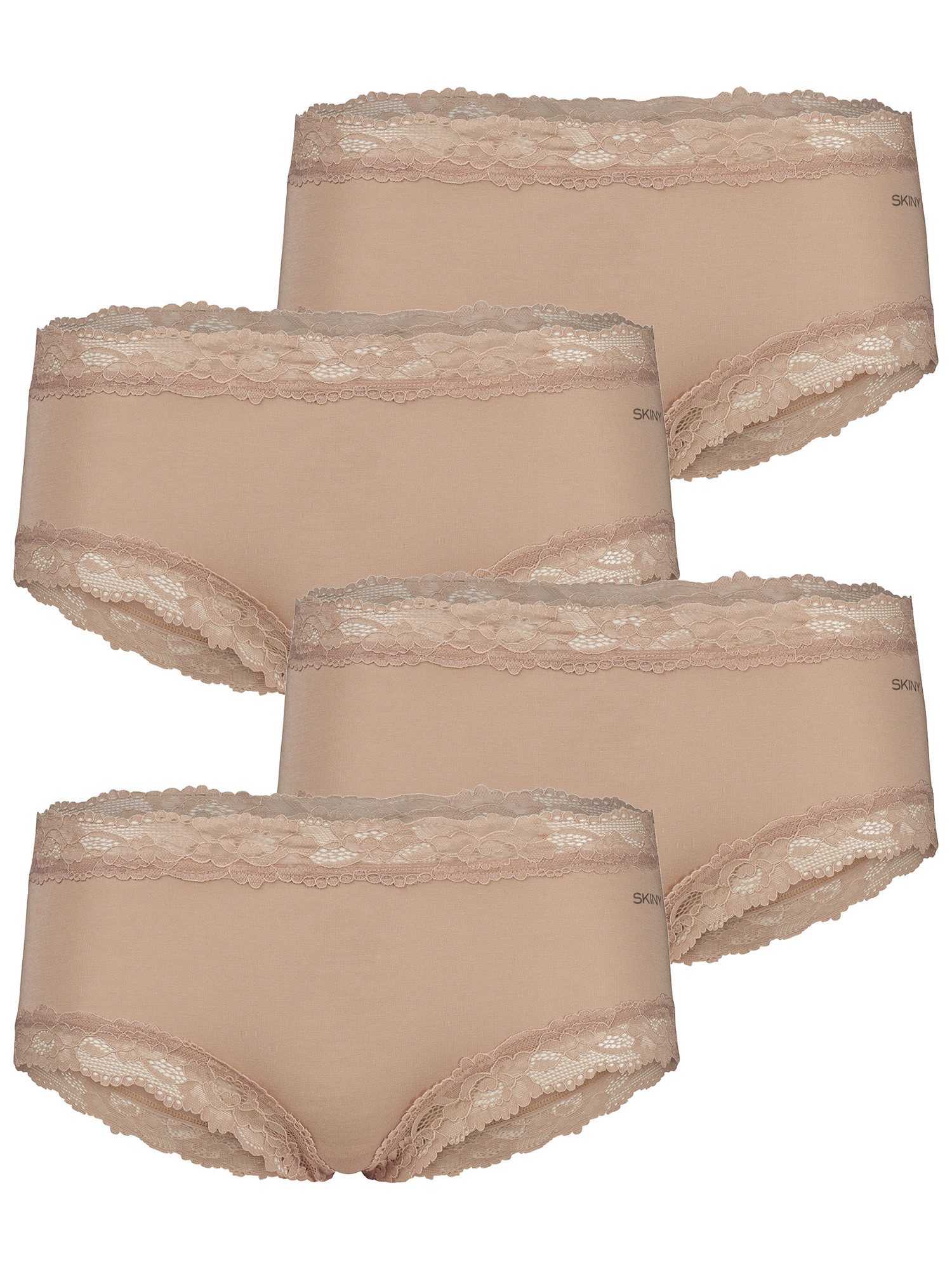 Skiny Panty Modal Lace (4-St) Pantyslip, Boyshort, Unterwäsche