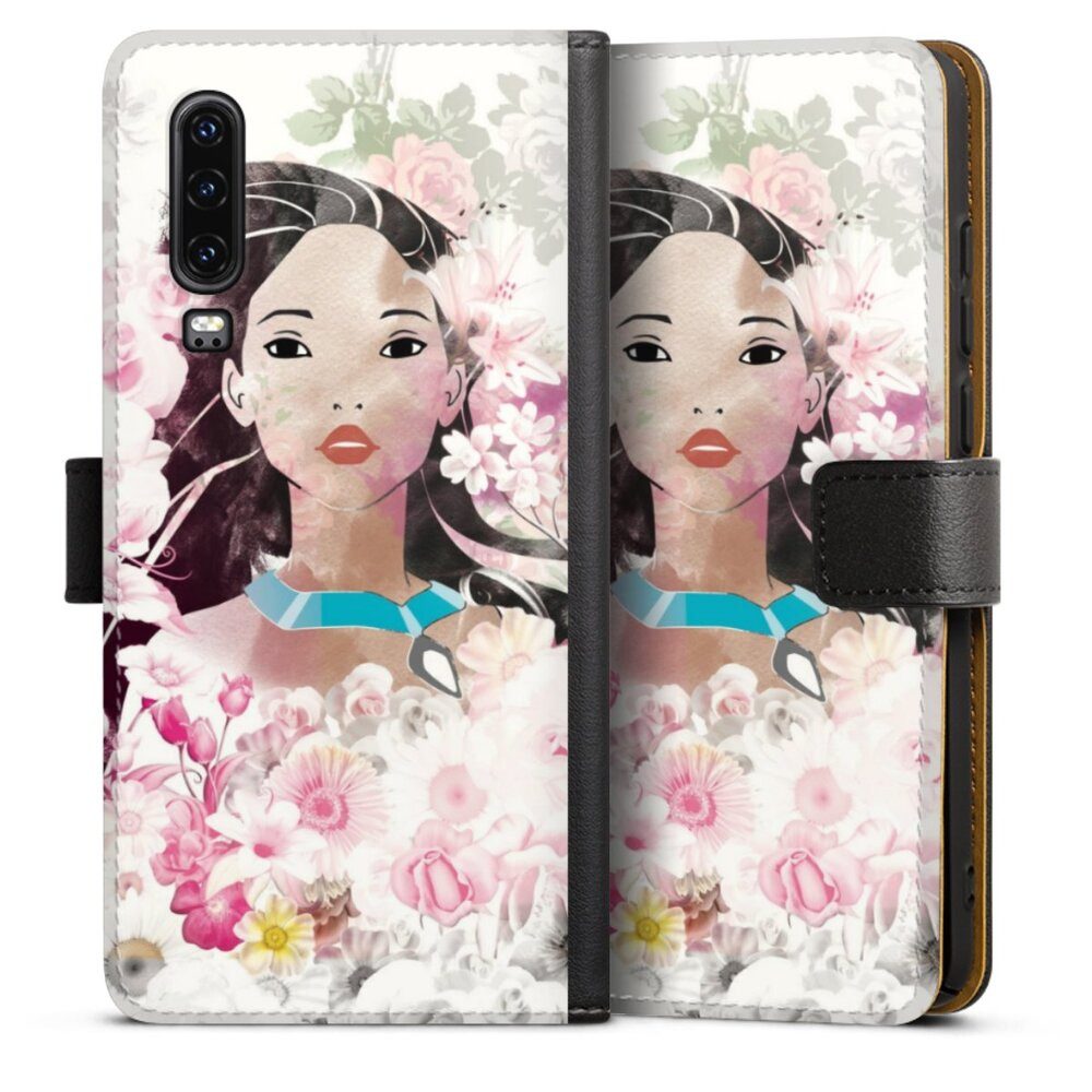 DeinDesign Handyhülle Pocahontas Disney Offizielles Lizenzprodukt Colors Of The Wind, Huawei P30 Hülle Handy Flip Case Wallet Cover Handytasche Leder