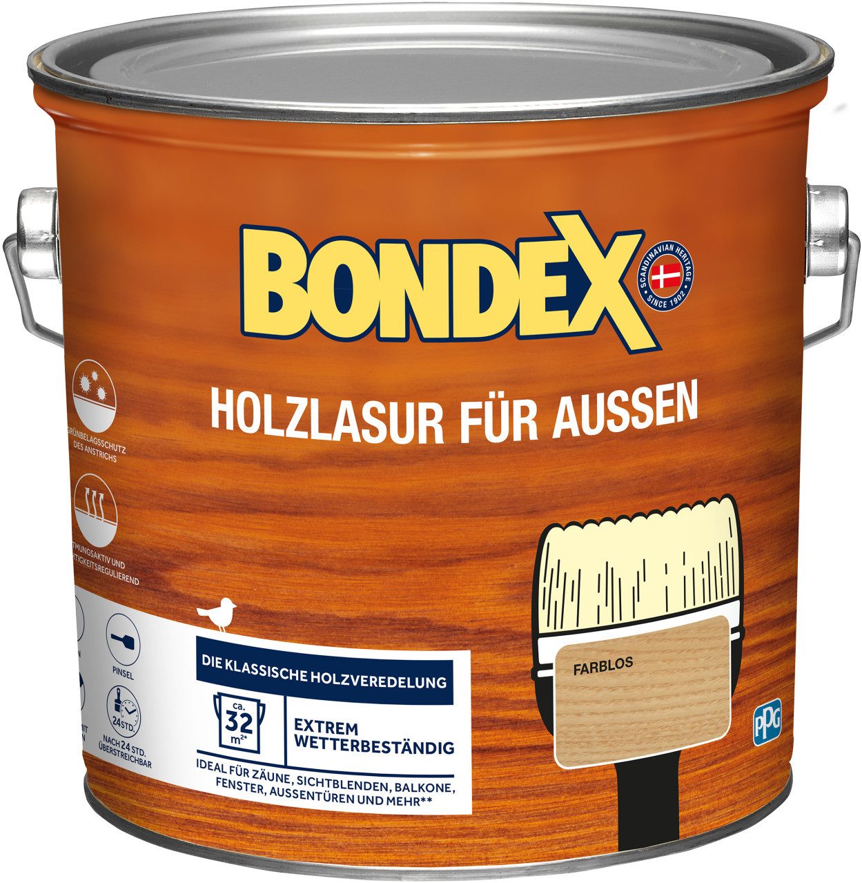 Bondex Lasur Bondex Holzlasur für Außen 2,5 L farblos