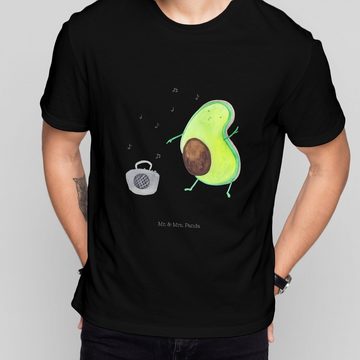 Mr. & Mrs. Panda T-Shirt Avocado tanzt - Schwarz - Geschenk, Musik, Veggie, T-Shirt, Männer, G (1-tlg)