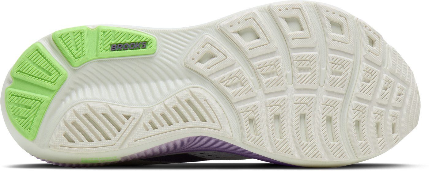 Brooks Ghost 18 WHITE/PURPLE HEBE/GREEN Laufschuh