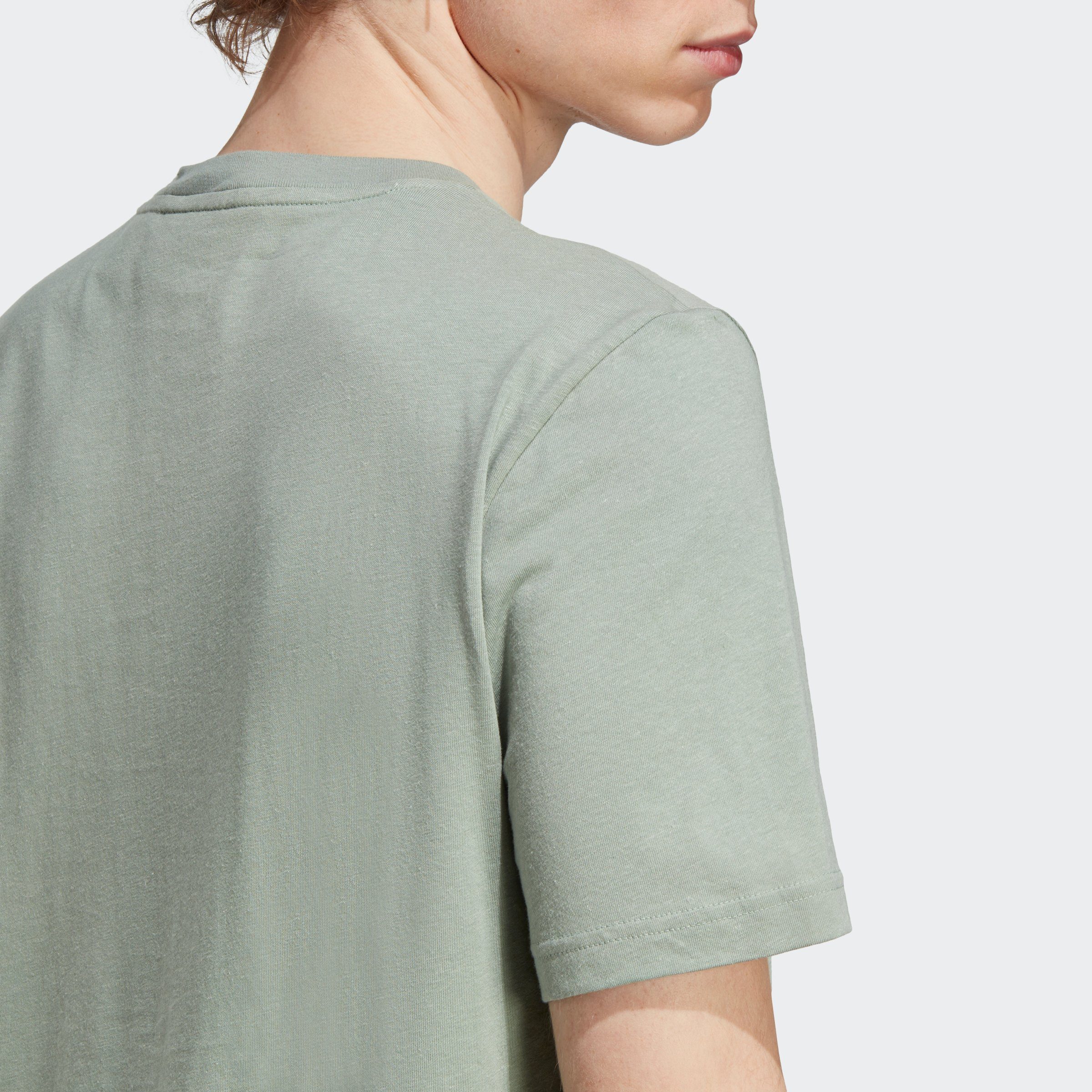 adidas Originals T-Shirt MADE ESSENTIALS+ Green Silver HEMP WITH