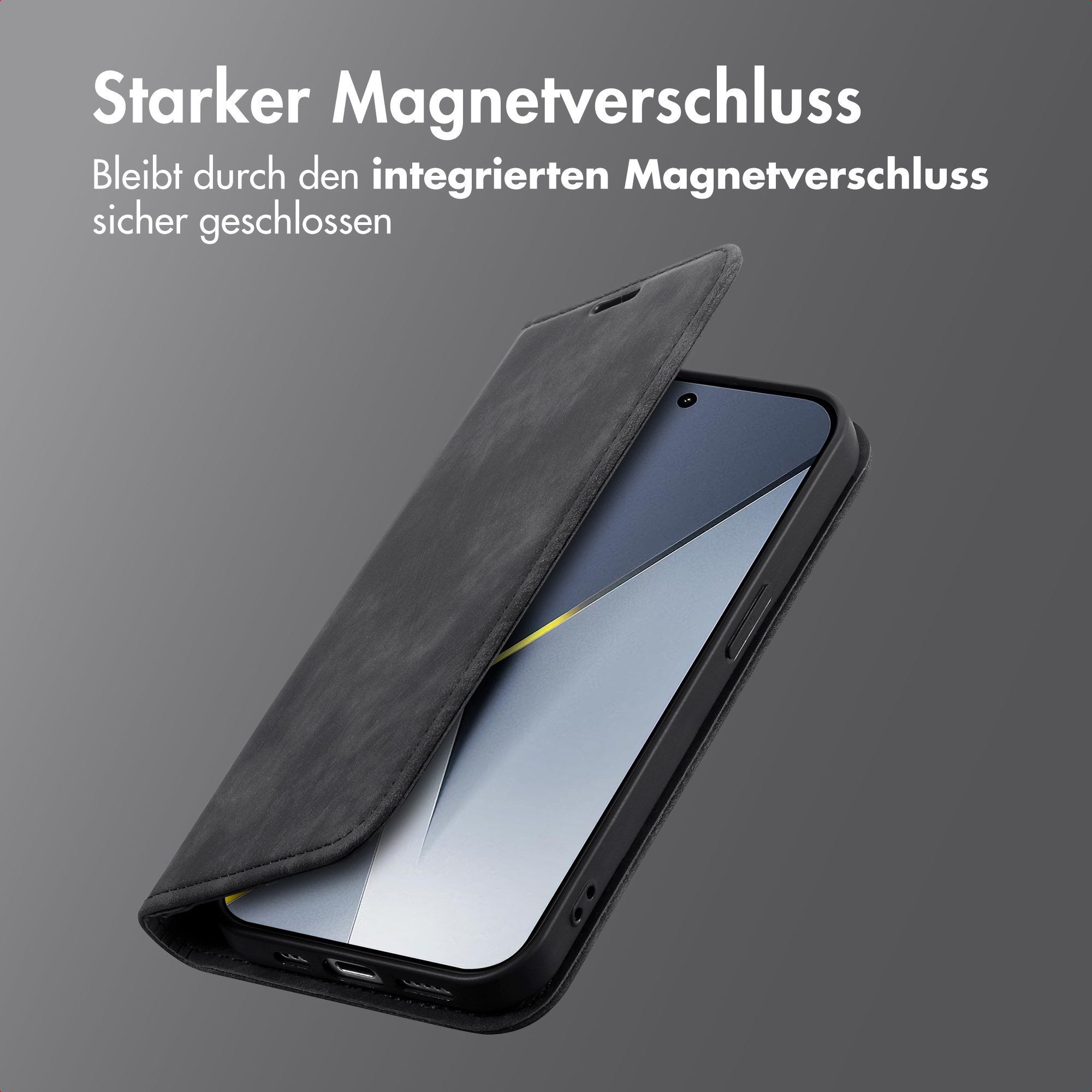 imoshion Smartphone-Mappe imoshion Slim Klapphülle Xiaomi Poco F8 Pro - Schwarz
