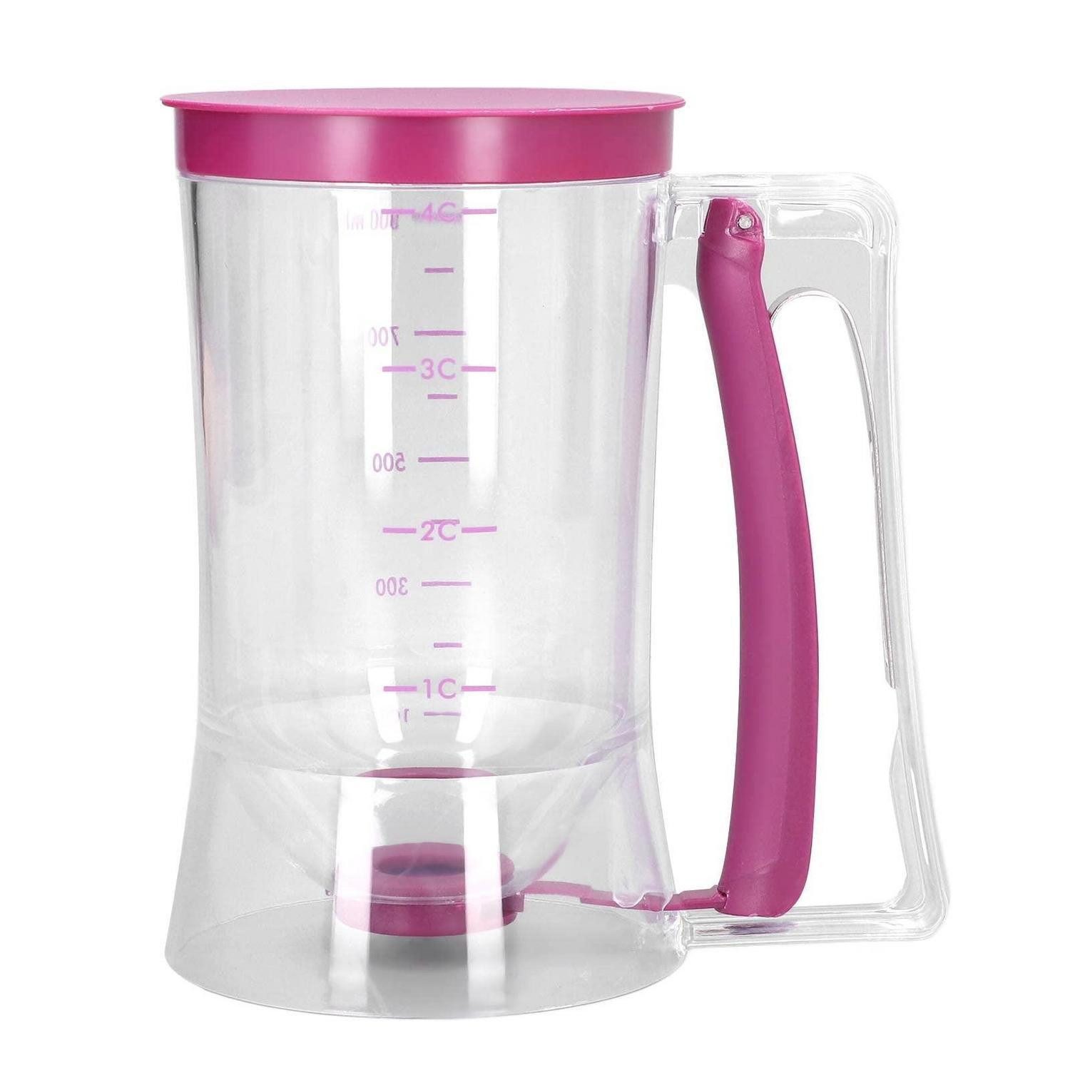 LuxusKollektion Messbecher Teigportionierer 900ml mit Skala, Kunststoff