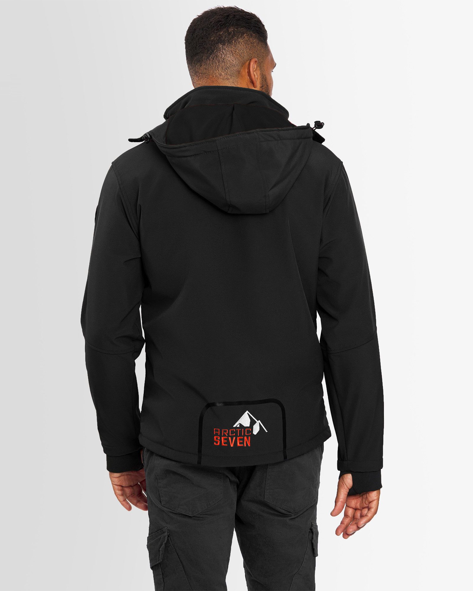 Arctic Seven Softshelljacke ASColori Outdoorjacke mit abnehmbarer Kapuze