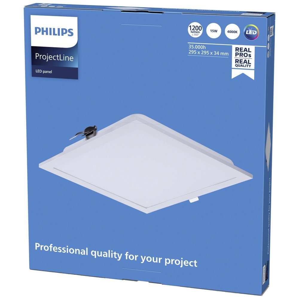 Philips LED Panel Philips LED ProjectLine 8719514955288 LED-Panel 15 W Naturweiß Weiß