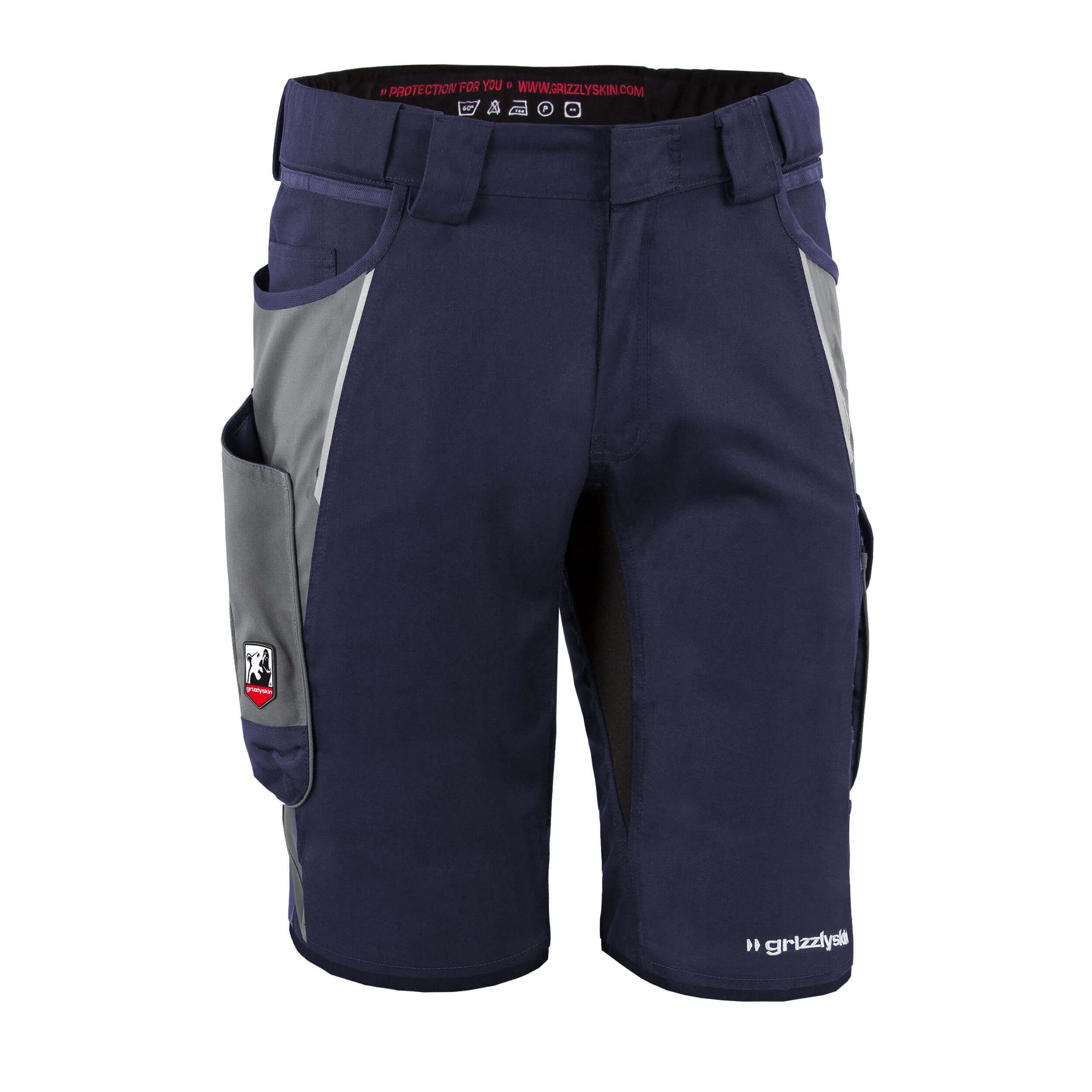 Qualitex Workwear Arbeitsshorts Shorts "IRON" marine/grau, Gr. N64 günstig online kaufen