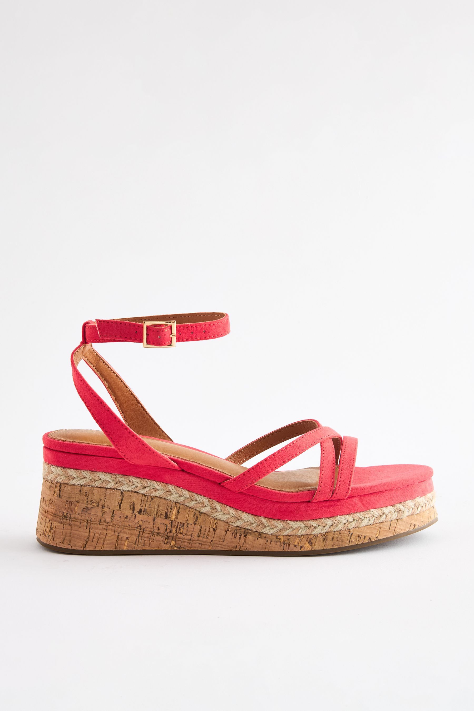 Forever Comfort Keilabsatzsandalette in Kork-Optik Keilsandalette