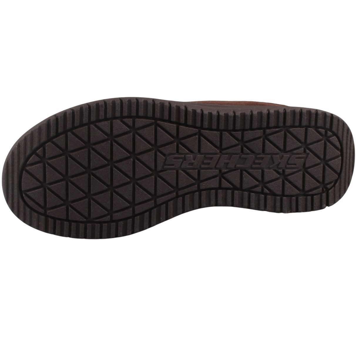 Skechers 204636-CHOC Hausschuh Komfortable Herren-Pantolette mit weichem Kunstfellfutter – Bild 4 von 5