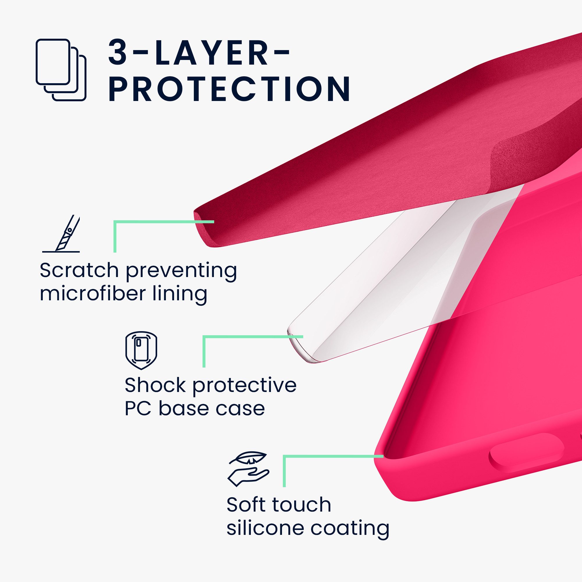 kwmobile Handytasche Handyhülle für Samsung Galaxy S25 Edge Hülle (1-tlg), Weiches Handy Silikon Case - Schutzhülle Cover