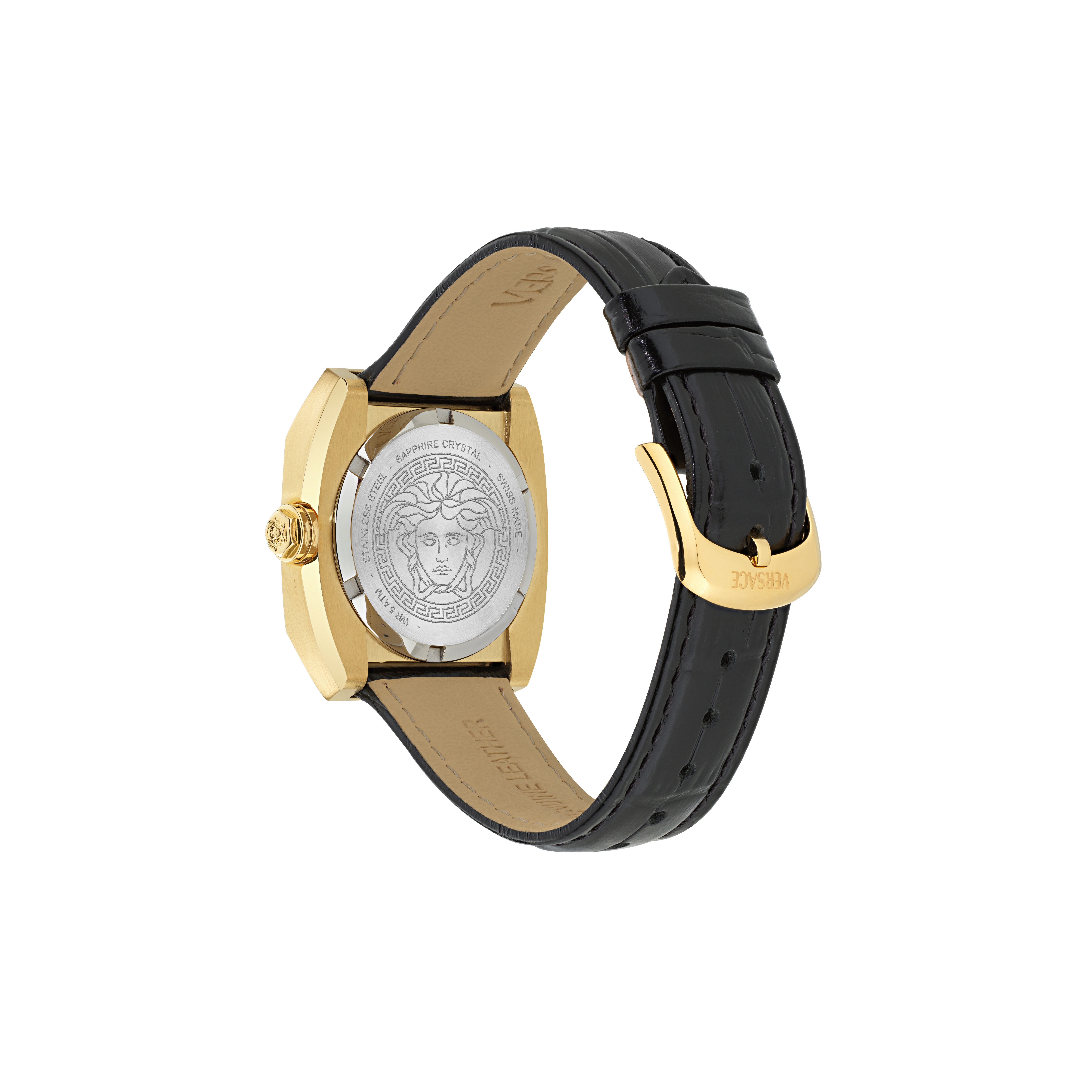 Versace Quarzuhr MEDUSA ANTARES VE0R00225, Armbanduhr, Damenuhr, Swiss Made, Lederarmband, analog