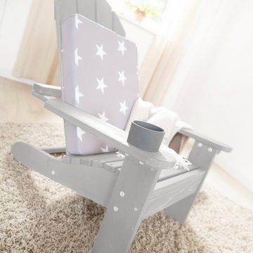 roba® Gartenstuhl Outdoorstuhl für Kinder 'Deck Chair', aus FSC zertifiziertem Holz, mit Getränkehalter