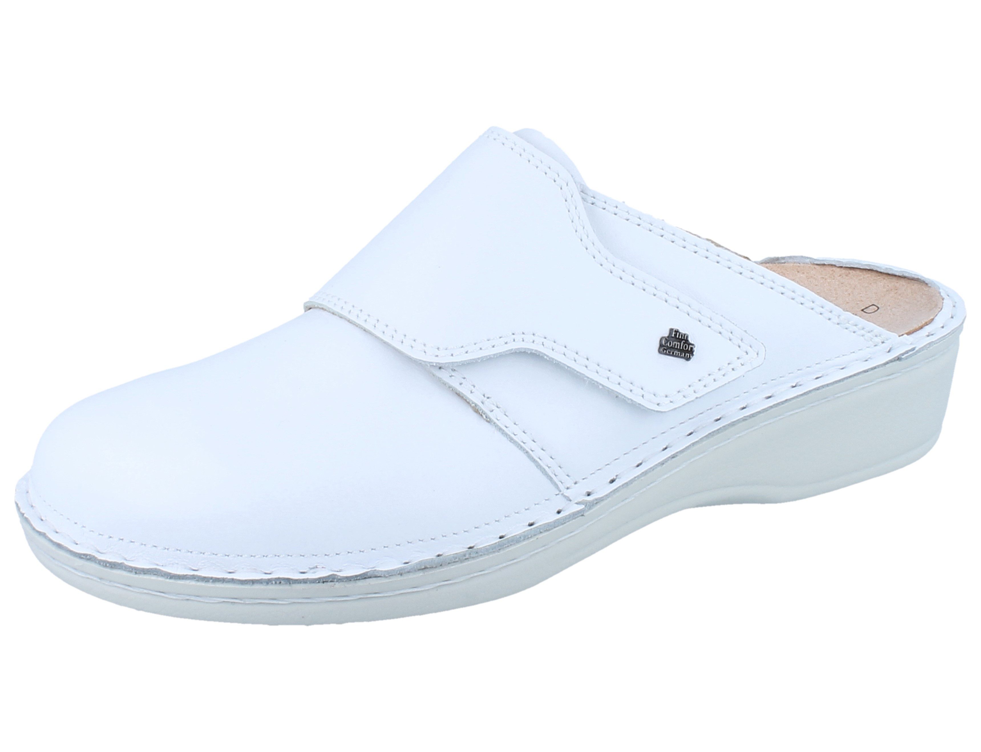 Finn Comfort FINN COMFORT Aussee Damen Clog weiss Glattleder - Größe: 40 Clog Wechselfußbett