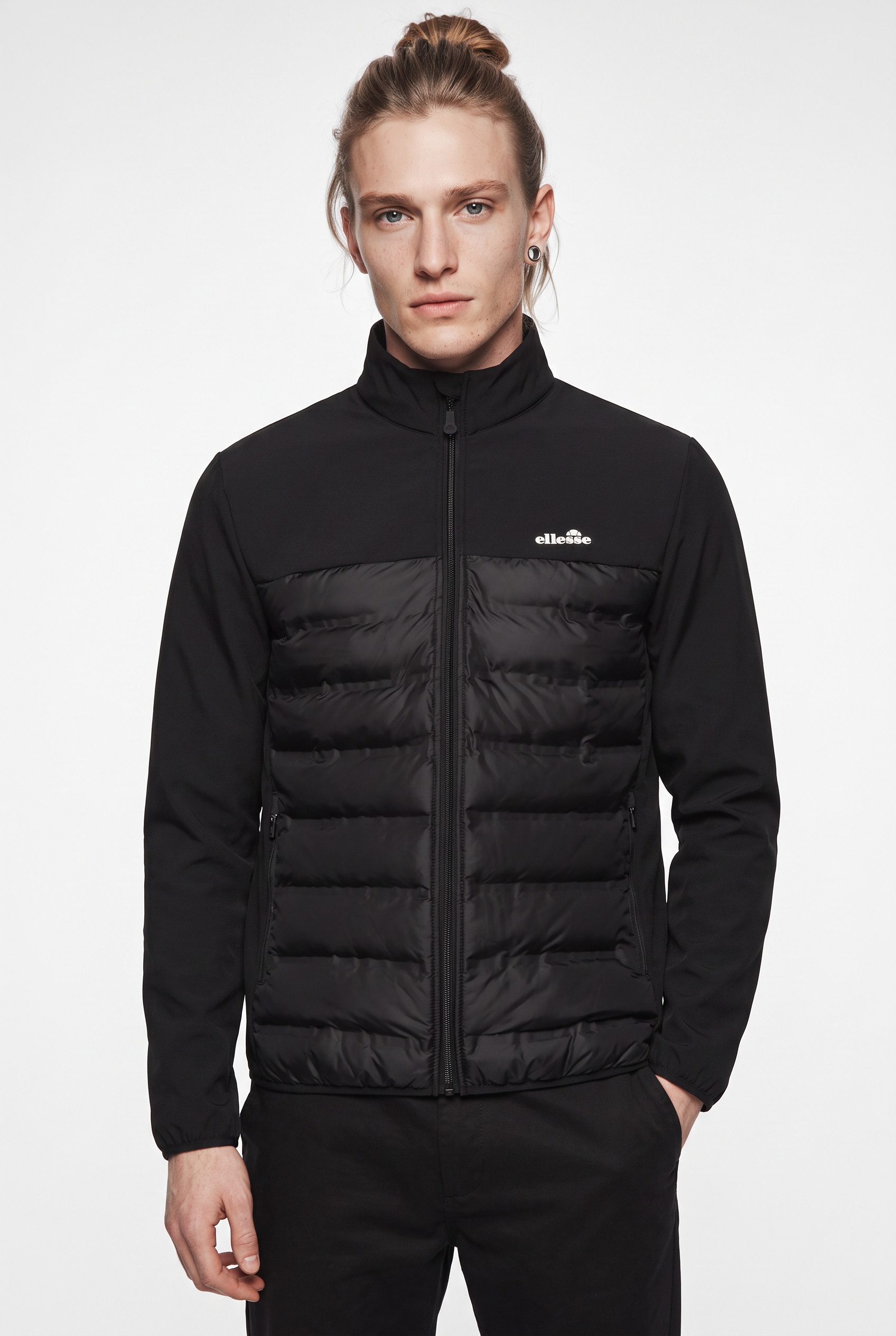 Ellesse Hybridjacke SOLZAGO HYBRID JACKET mit wasserabweisenden und windabweisenden Eigenschaften