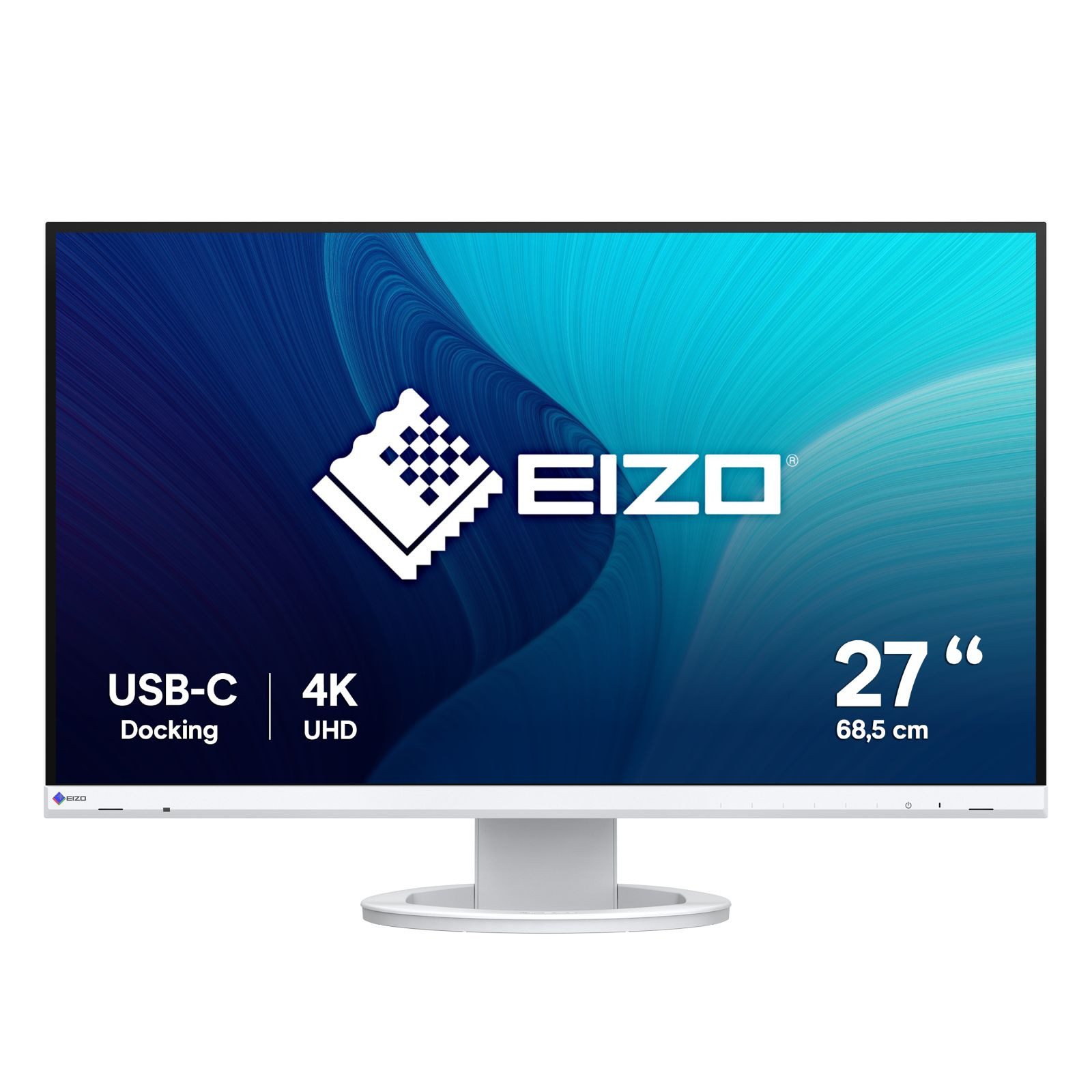 Eizo FlexScan 27 EV2740S-WT LED TFT-Monitor (3840 x 2160 px, 4K Ultra HD, 6 ms Reaktionszeit, 60 Hz, IPS, Lautsprecher, HDCP, Pivot, Höhenverstellbar)