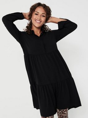 JDY Tunikakleid JDYPIPER L/S SHIRT DRESS WVN NOOS mit Volant