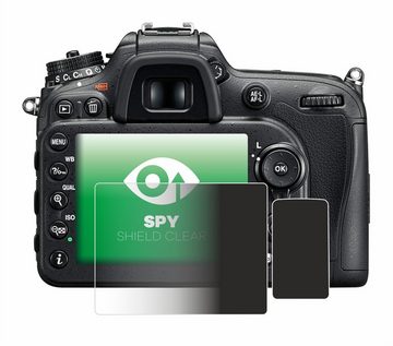 upscreen Blickschutzfolie für Nikon D7200, Displayschutzfolie, Blaulichtfilter Privacy Folie Schutzfolie Sichtschutz klar Anti-Spy