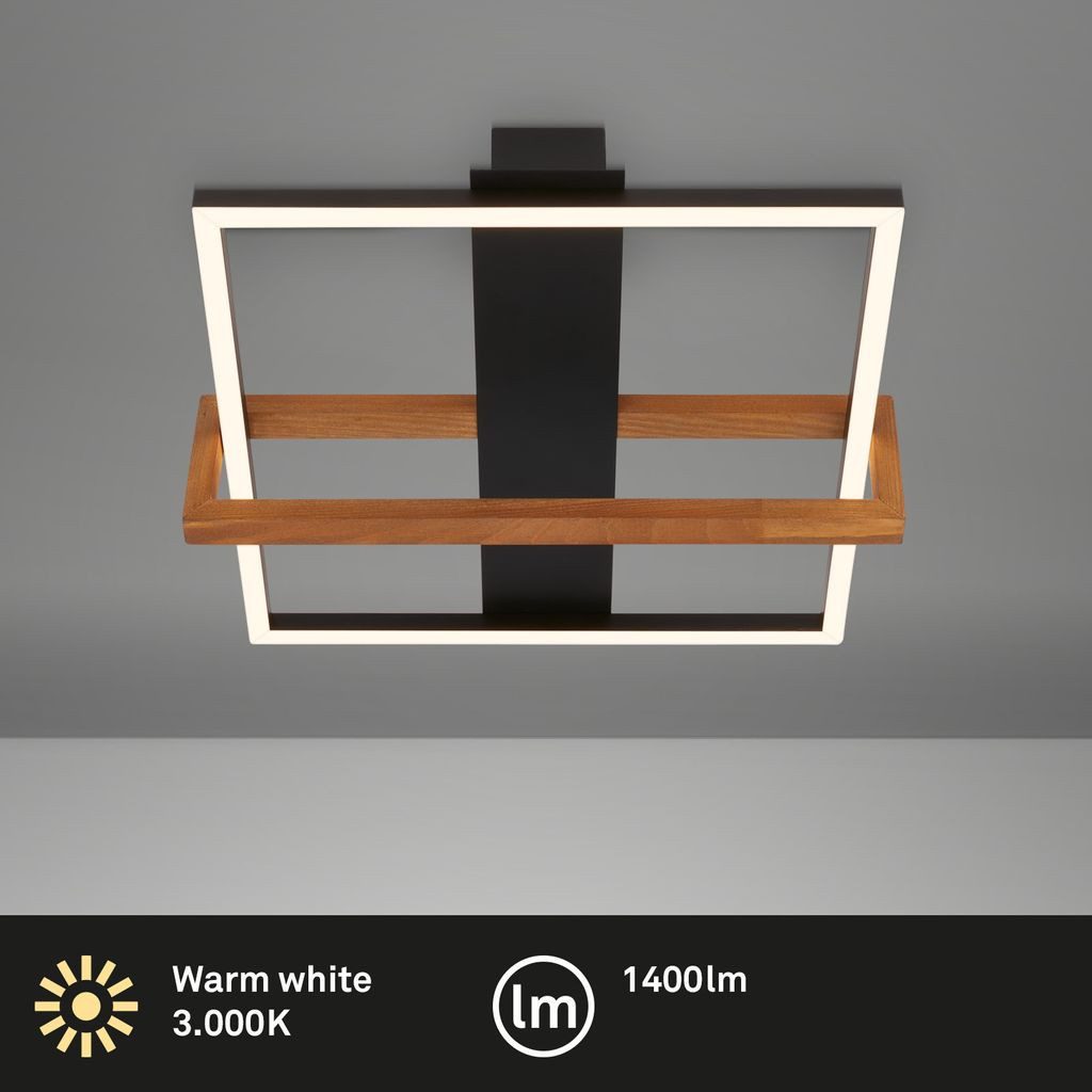 Briloner Leuchten LED Deckenleuchte 3775015, LED fest integriert, 2700K - Extra-Warmweiß