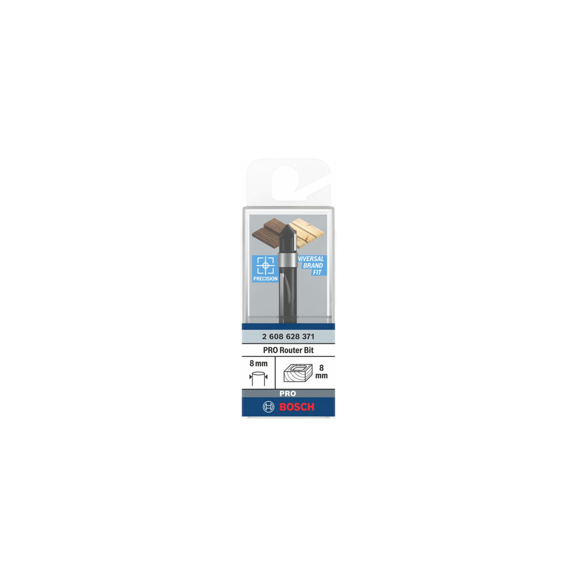 Bosch Professional Ausstech- und Kopierfräser Bosch Kopierfräser Standard for Wood 8 mm D1 8 mm L 19 mm G 66 mm