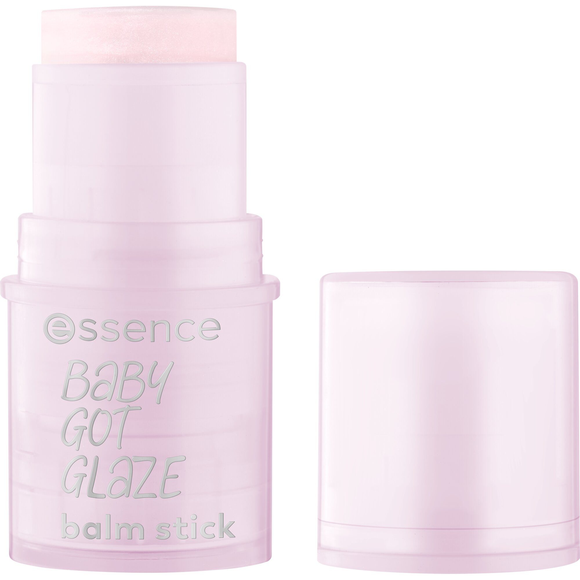 Essence Highlighter BABY GOT GLAZE balm stick, 3-tlg., Transparentes, hochglänzendes Finish, pflegend, vegan.