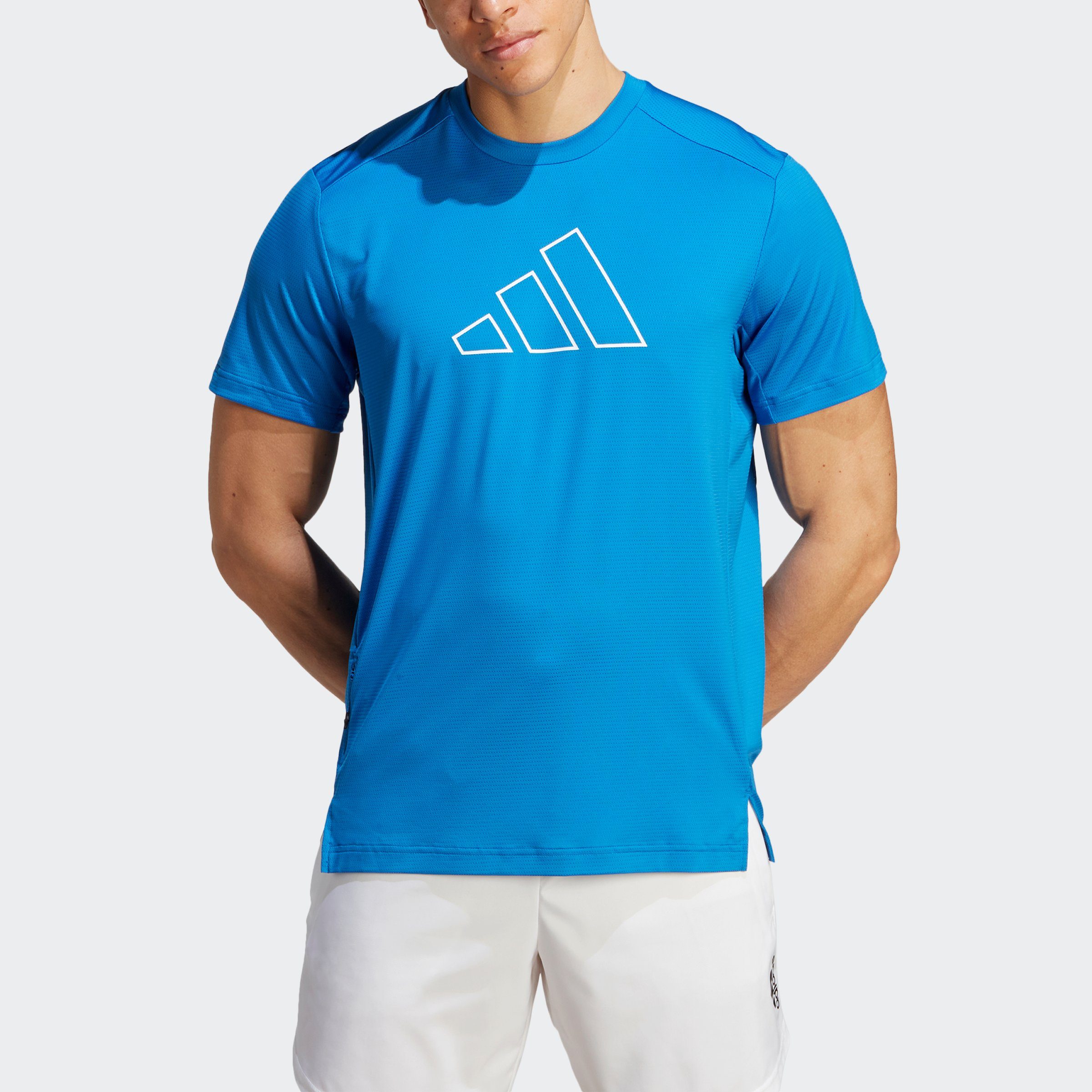 adidas Performance T-Shirt TI 3B TEE Bright Royal / White